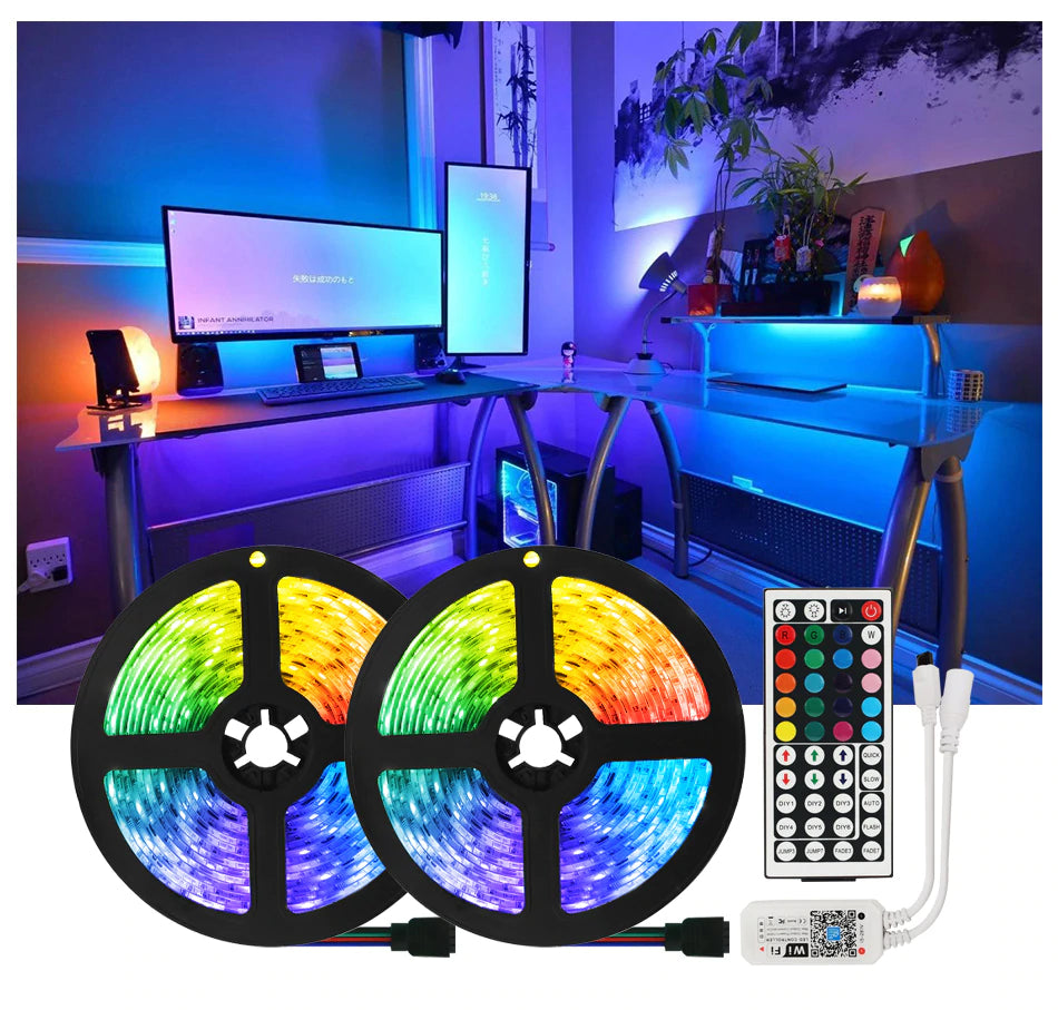 Tiras de luces LED RGB 5050 y 2835. Bluetooth, Wifi o Infrarrojo