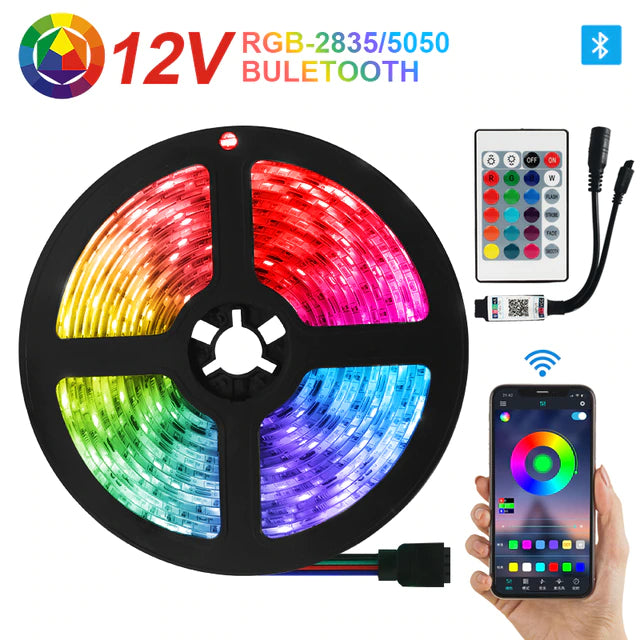 Tiras de luces LED RGB 5050 y 2835. Bluetooth, Wifi o Infrarrojo