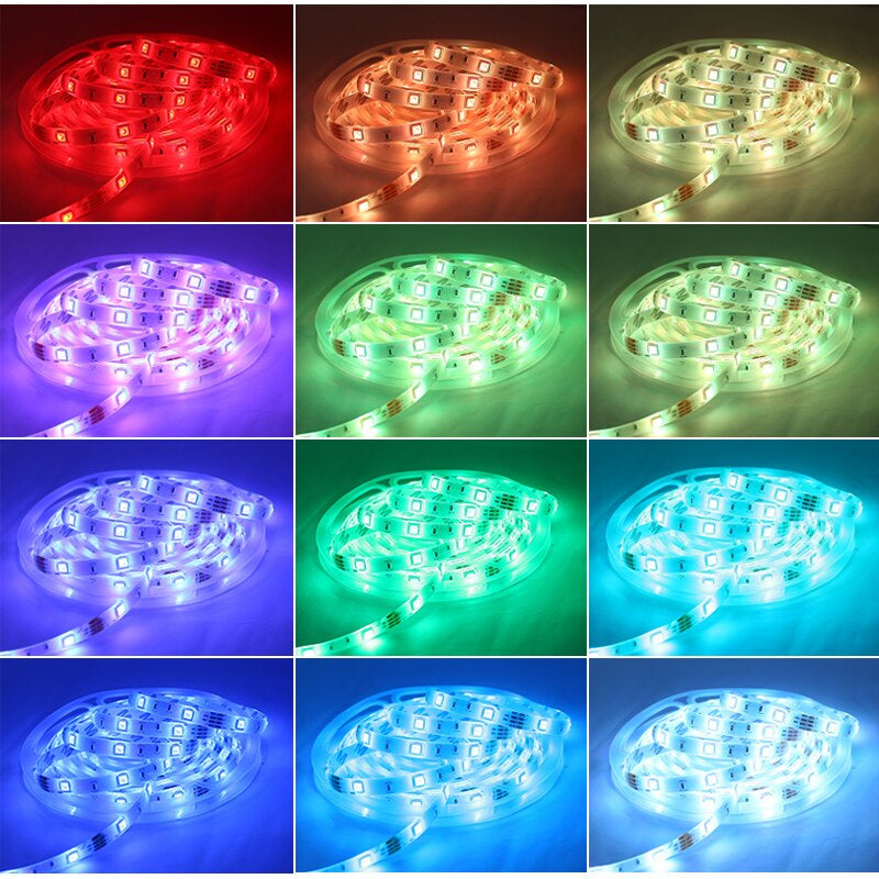 Tiras de luces LED RGB 5050 y 2835. Bluetooth, Wifi o Infrarrojo