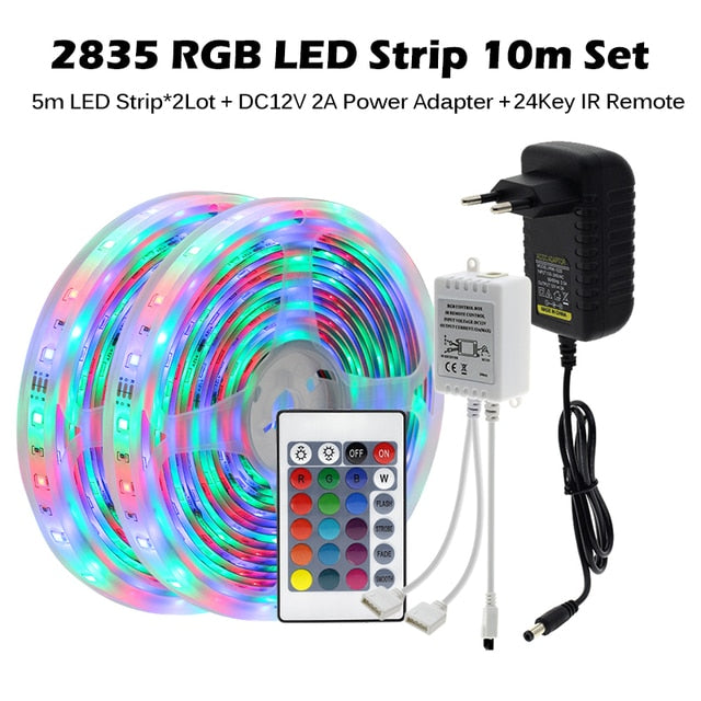 Tiras de Luces LED RGB con Control Remoto, Control Música , Bluetooth y Wifi