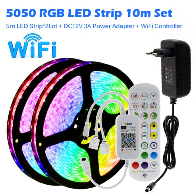 Ofertas Online - 15M Tiras LED RGB 5050 Música, HOVVIDA Bluetooth Luces de  Tiras LED 12V para Habitación, Controladas por APP, IR Control Remoto y  Controlador, 16 Milliones de Colores, 28 Estilos