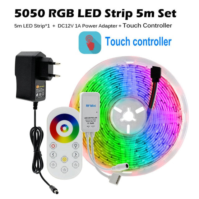 Tiras de Luces LED RGB con Control Remoto, Control Música , Bluetooth y Wifi
