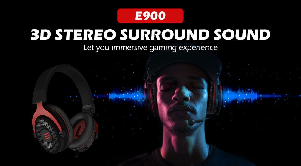 Auriculares para jugadores con micrófono E900/ E900 Pro