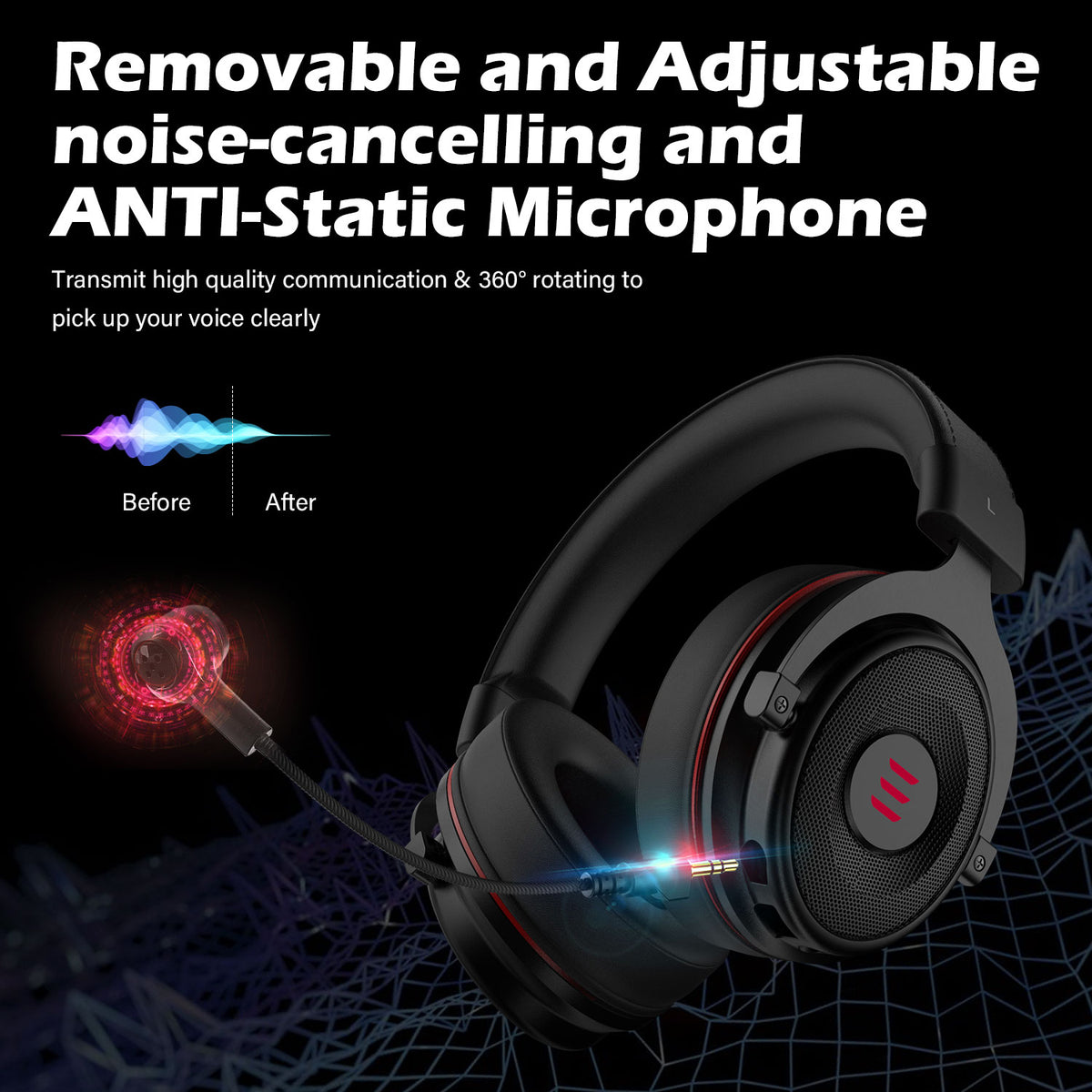 Auriculares para jugadores con micrófono E900/ E900 Pro